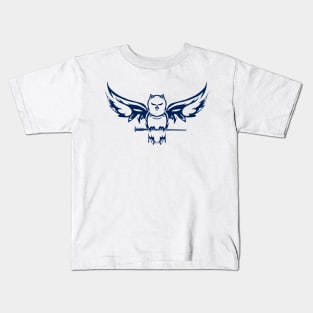 Small Blue Owl Kids T-Shirt